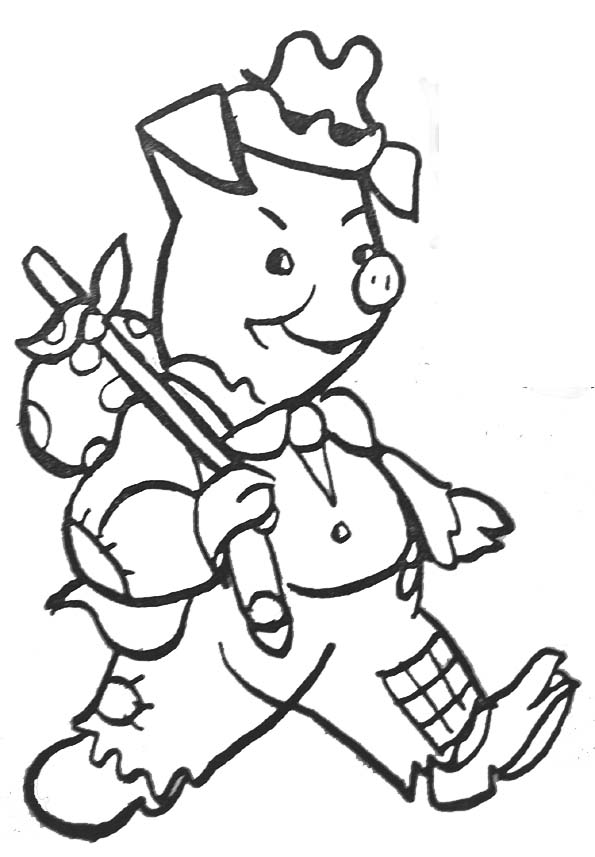 Dessin à colorier: Cochon (Animaux) #3613 - Coloriages à Imprimer Gratuits