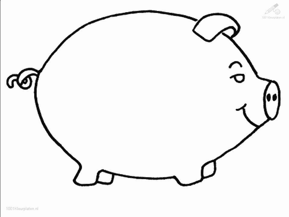 Dessin à colorier: Cochon (Animaux) #3647 - Coloriages à Imprimer Gratuits
