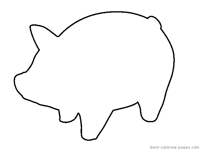 Dessin à colorier: Cochon (Animaux) #3652 - Coloriages à Imprimer Gratuits