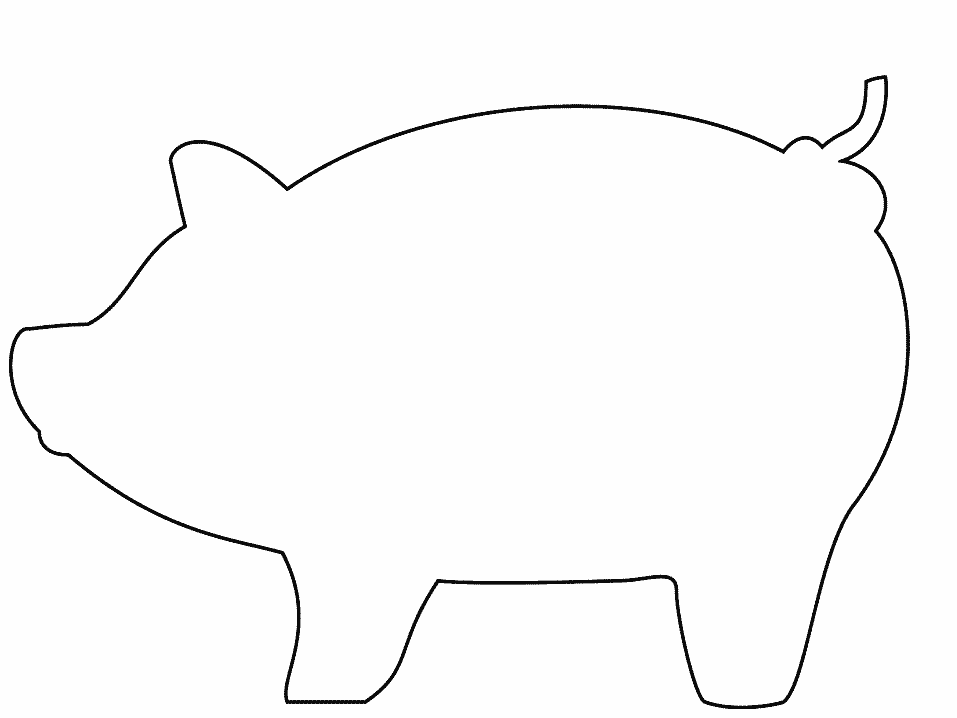 Dessin à colorier: Cochon (Animaux) #3664 - Coloriages à Imprimer Gratuits