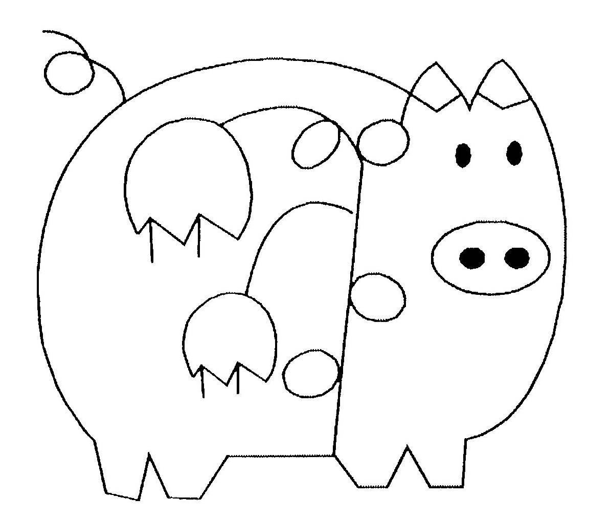 Dessin à colorier: Cochon (Animaux) #3668 - Coloriages à Imprimer Gratuits