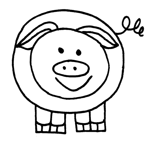 Dessin à colorier: Cochon (Animaux) #3690 - Coloriages à Imprimer Gratuits