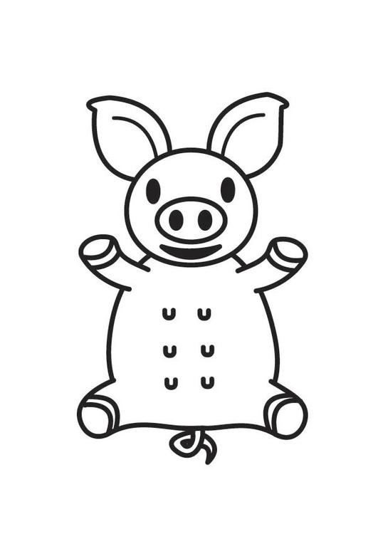 Dessin à colorier: Cochon (Animaux) #3712 - Coloriages à Imprimer Gratuits