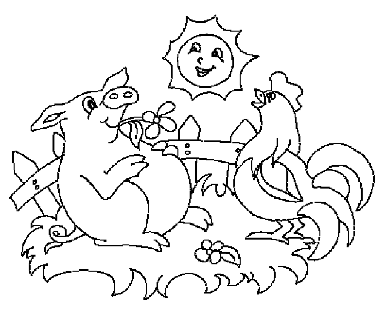 Dessin à colorier: Cochon (Animaux) #3714 - Coloriages à Imprimer Gratuits