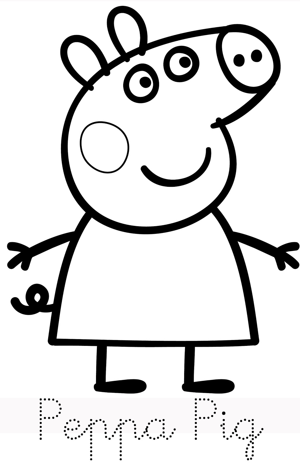 Dessin à colorier: Cochon (Animaux) #3724 - Coloriages à Imprimer Gratuits