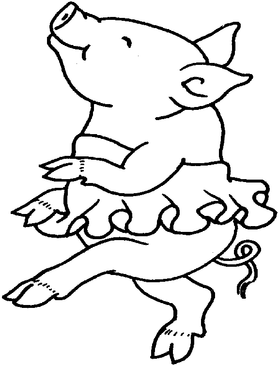 Dessin à colorier: Cochon (Animaux) #3771 - Coloriages à Imprimer Gratuits