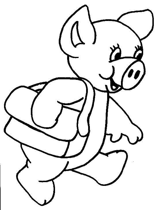 Dessin à colorier: Cochon (Animaux) #3777 - Coloriages à Imprimer Gratuits