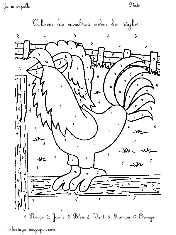 Dessin à colorier: Coq (Animaux) #4205 - Coloriages à Imprimer Gratuits