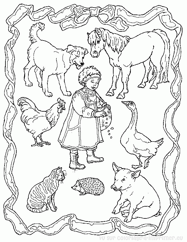 Dessin à colorier: Coq (Animaux) #4223 - Coloriages à Imprimer Gratuits