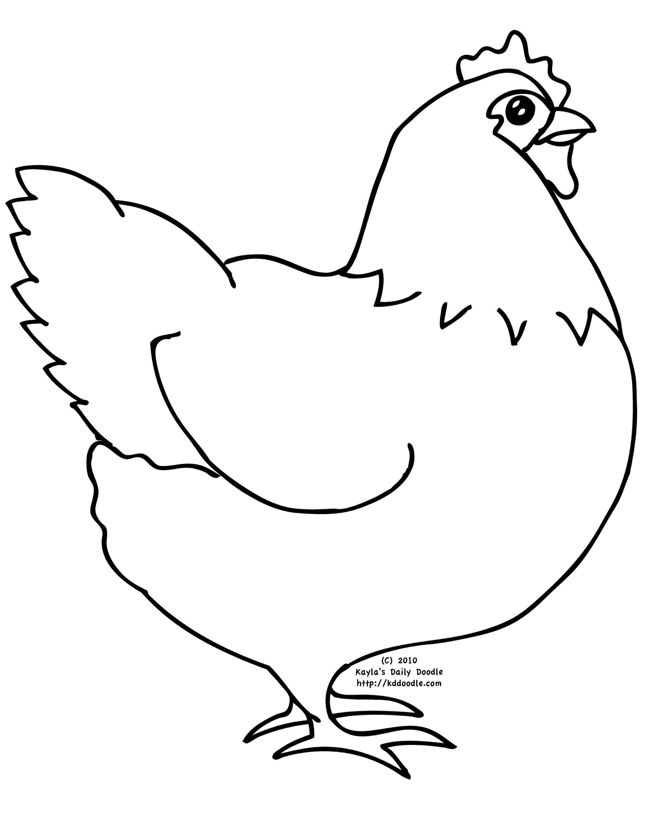 Dessin à colorier: Coq (Animaux) #4236 - Coloriages à Imprimer Gratuits