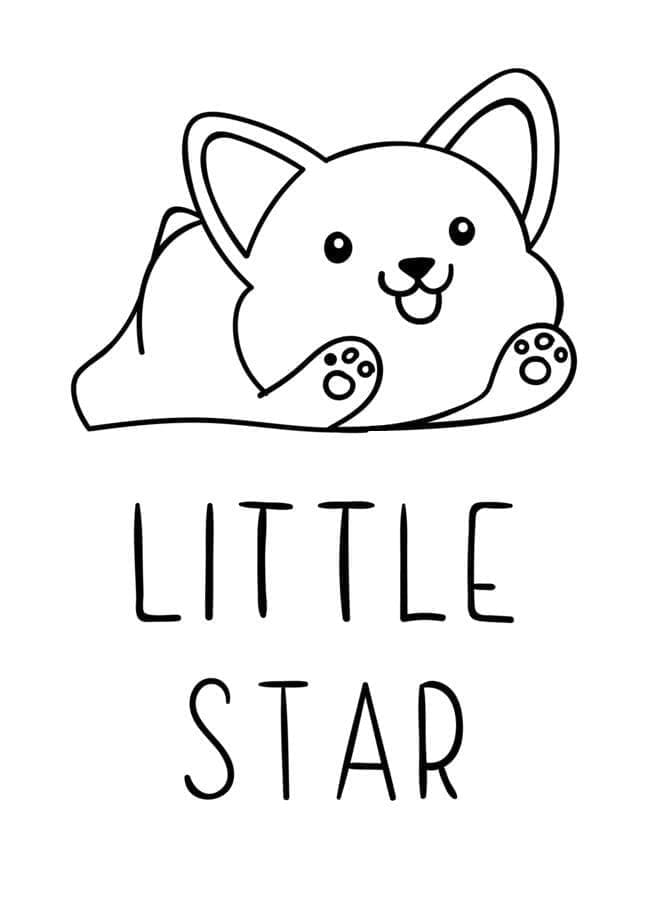Coloriage gratuit Corgi #220790 de la collection Animaux à imprimer