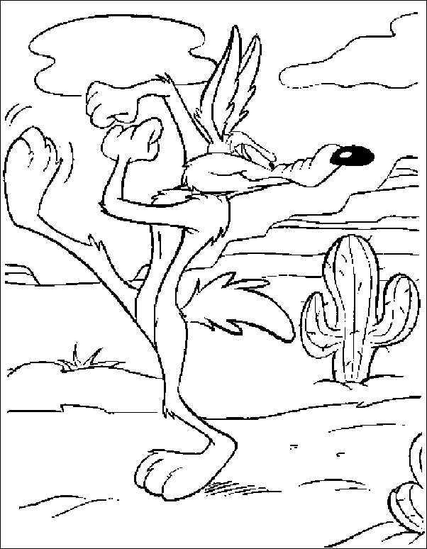 Dessin à colorier: Coyote (Animaux) #4548 - Coloriages à Imprimer Gratuits