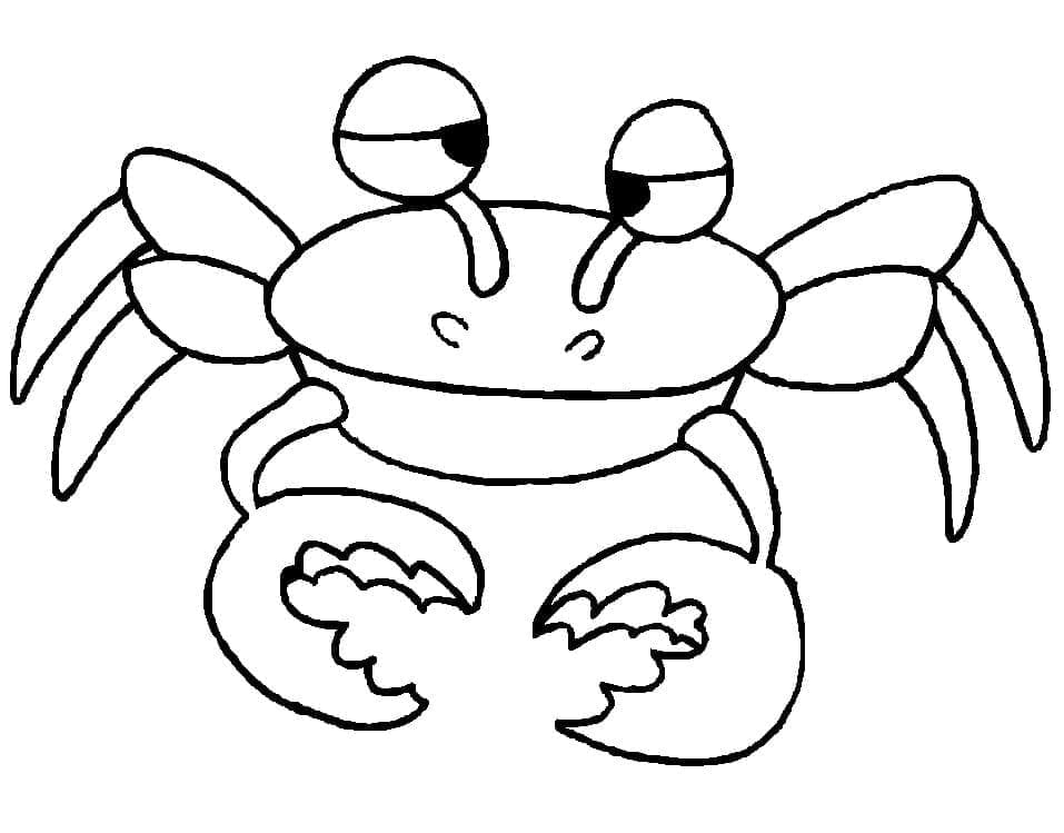 Coloriage à imprimer Crabe #199422 de la série Animaux, gratuit pour enfants et adultes