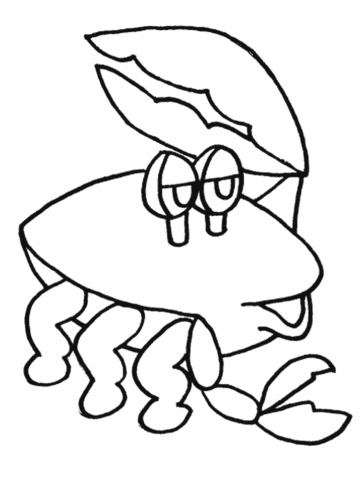 Dessin à colorier: Crabe (Animaux) #4587 - Coloriages à Imprimer Gratuits