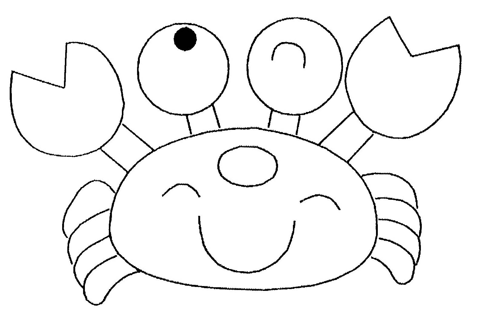 Dessin à colorier: Crabe (Animaux) #4598 - Coloriages à Imprimer Gratuits