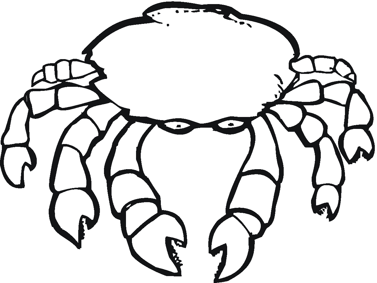 Dessin à colorier: Crabe (Animaux) #4631 - Coloriages à Imprimer Gratuits