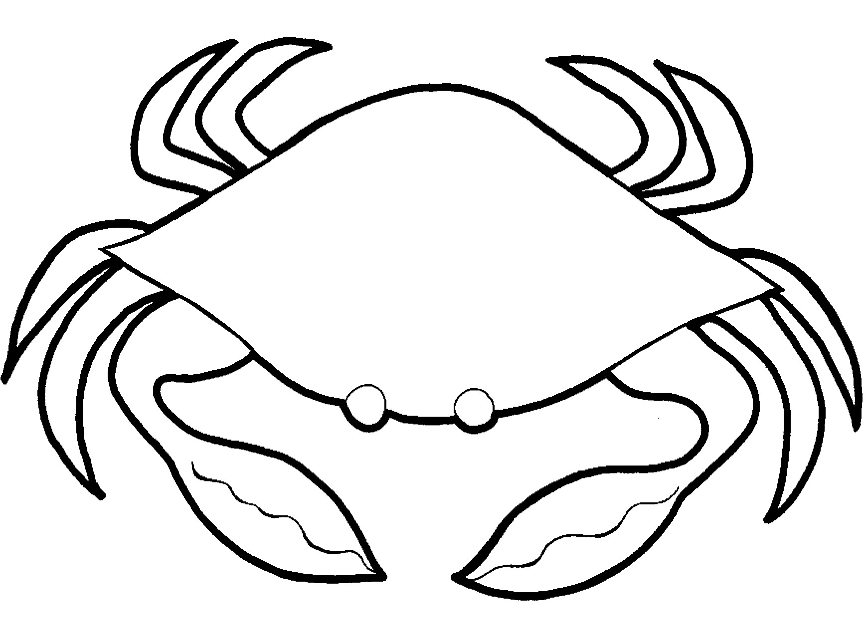 Dessin à colorier: Crabe (Animaux) #4633 - Coloriages à Imprimer Gratuits