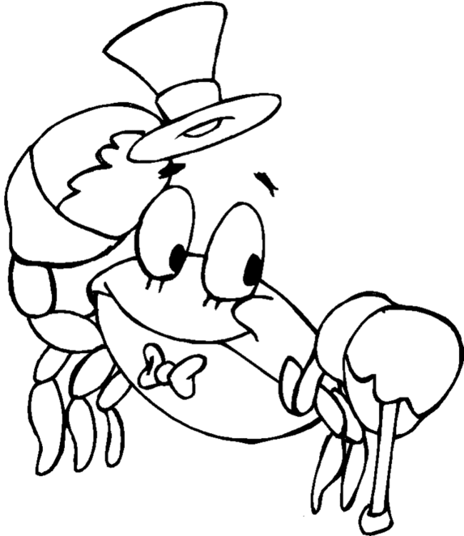 Dessin à colorier: Crabe (Animaux) #4635 - Coloriages à Imprimer Gratuits