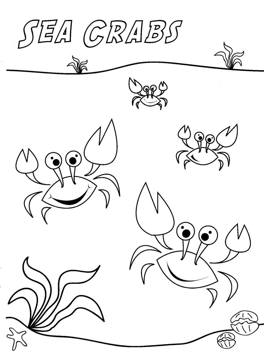 Dessin à colorier: Crabe (Animaux) #4645 - Coloriages à Imprimer Gratuits