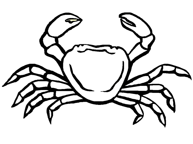 Dessin à colorier: Crabe (Animaux) #4657 - Coloriages à Imprimer Gratuits