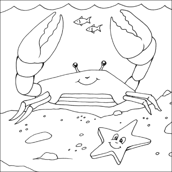 Dessin à colorier: Crabe (Animaux) #4683 - Coloriages à Imprimer Gratuits