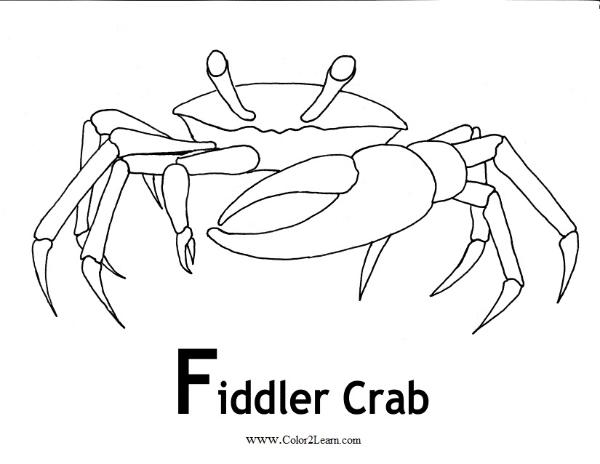 Dessin à colorier: Crabe (Animaux) #4686 - Coloriages à Imprimer Gratuits