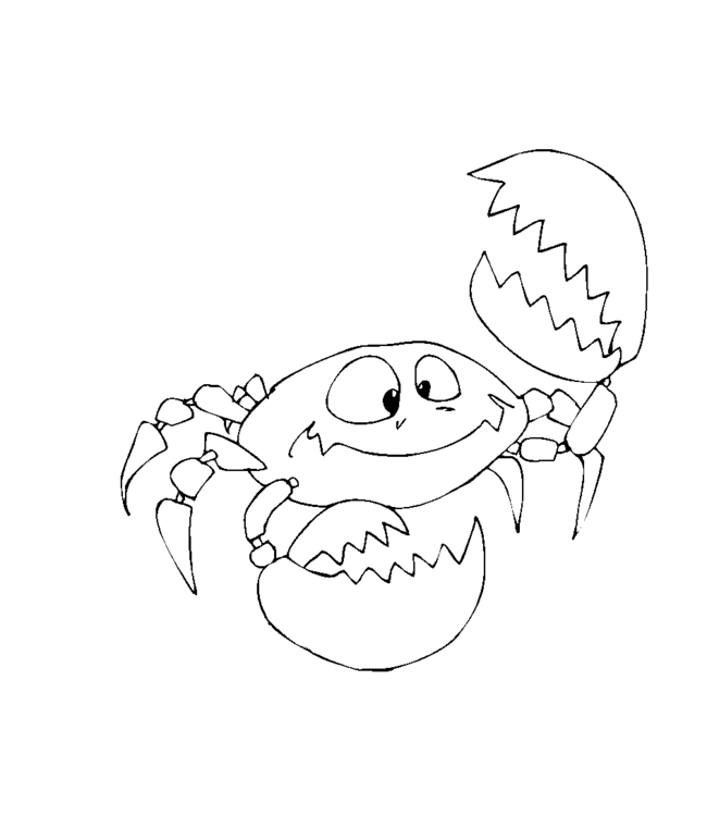 Dessin à colorier: Crabe (Animaux) #4749 - Coloriages à Imprimer Gratuits