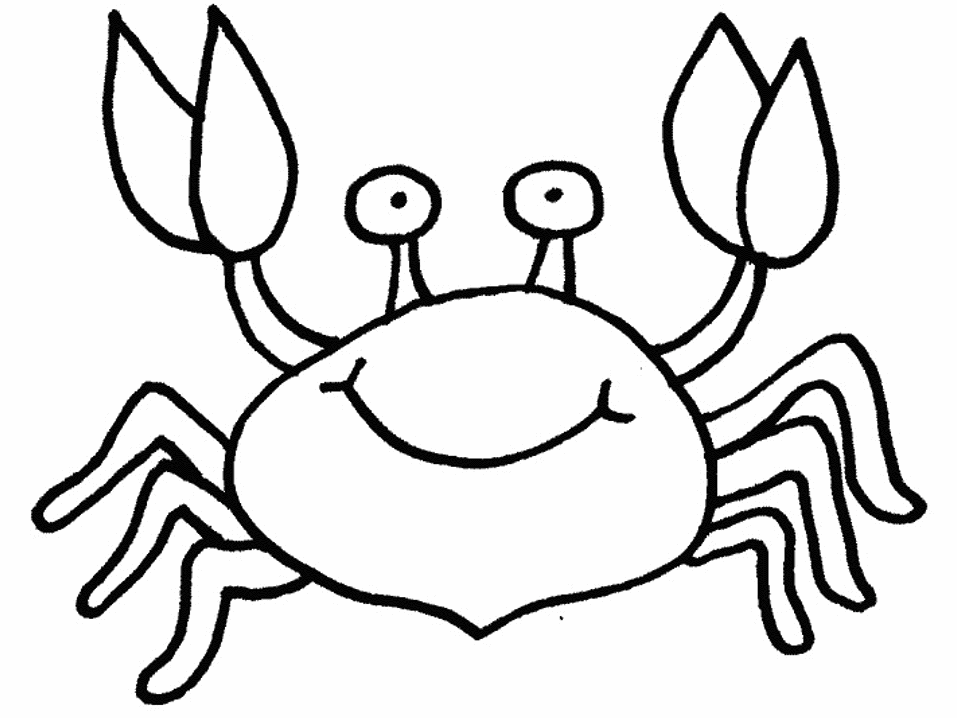 Dessin à colorier: Crabe (Animaux) #4753 - Coloriages à Imprimer Gratuits