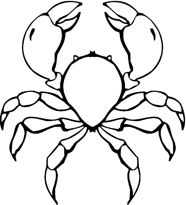 Dessin à colorier: Crabe (Animaux) #4754 - Coloriages à Imprimer Gratuits