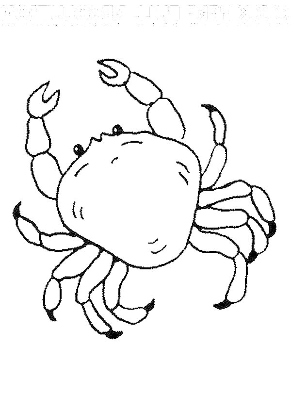 Dessin à colorier: Crabe (Animaux) #4777 - Coloriages à Imprimer Gratuits