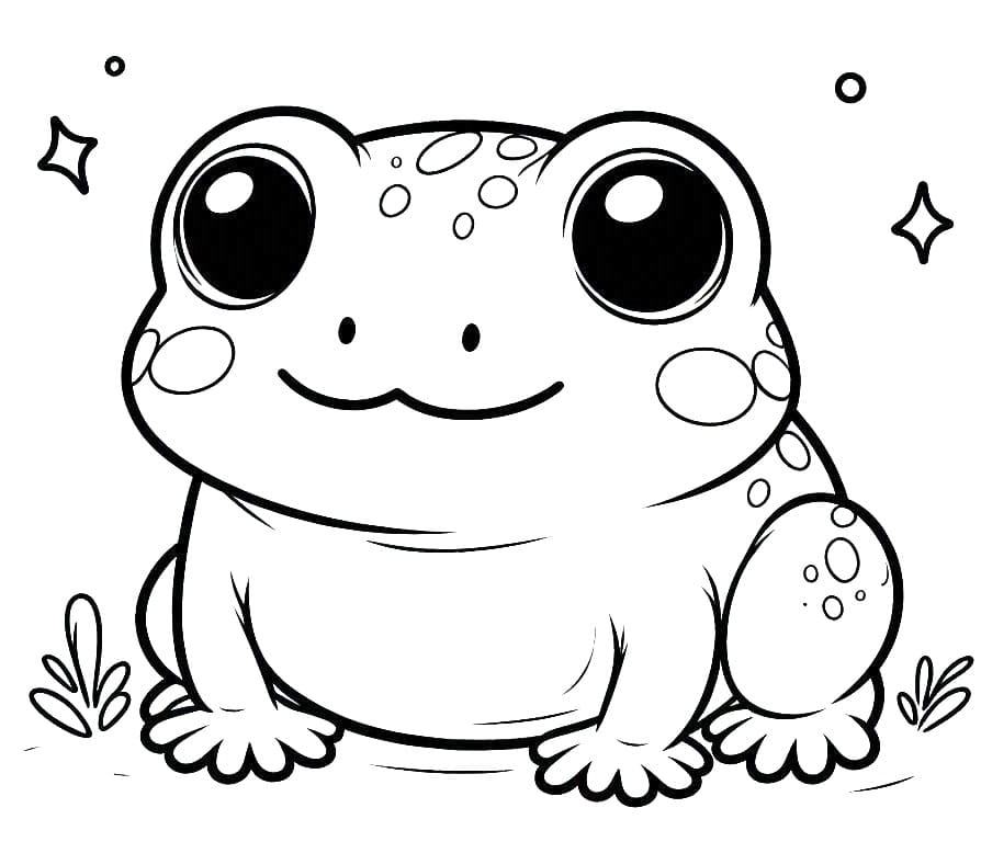 Coloriage gratuit Crapaud #218465 de la collection Animaux à imprimer