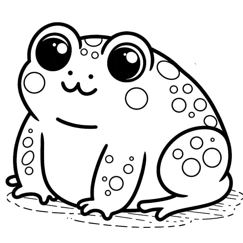Coloriage à imprimer Crapaud #218480 de la série Animaux, gratuit pour enfants et adultes