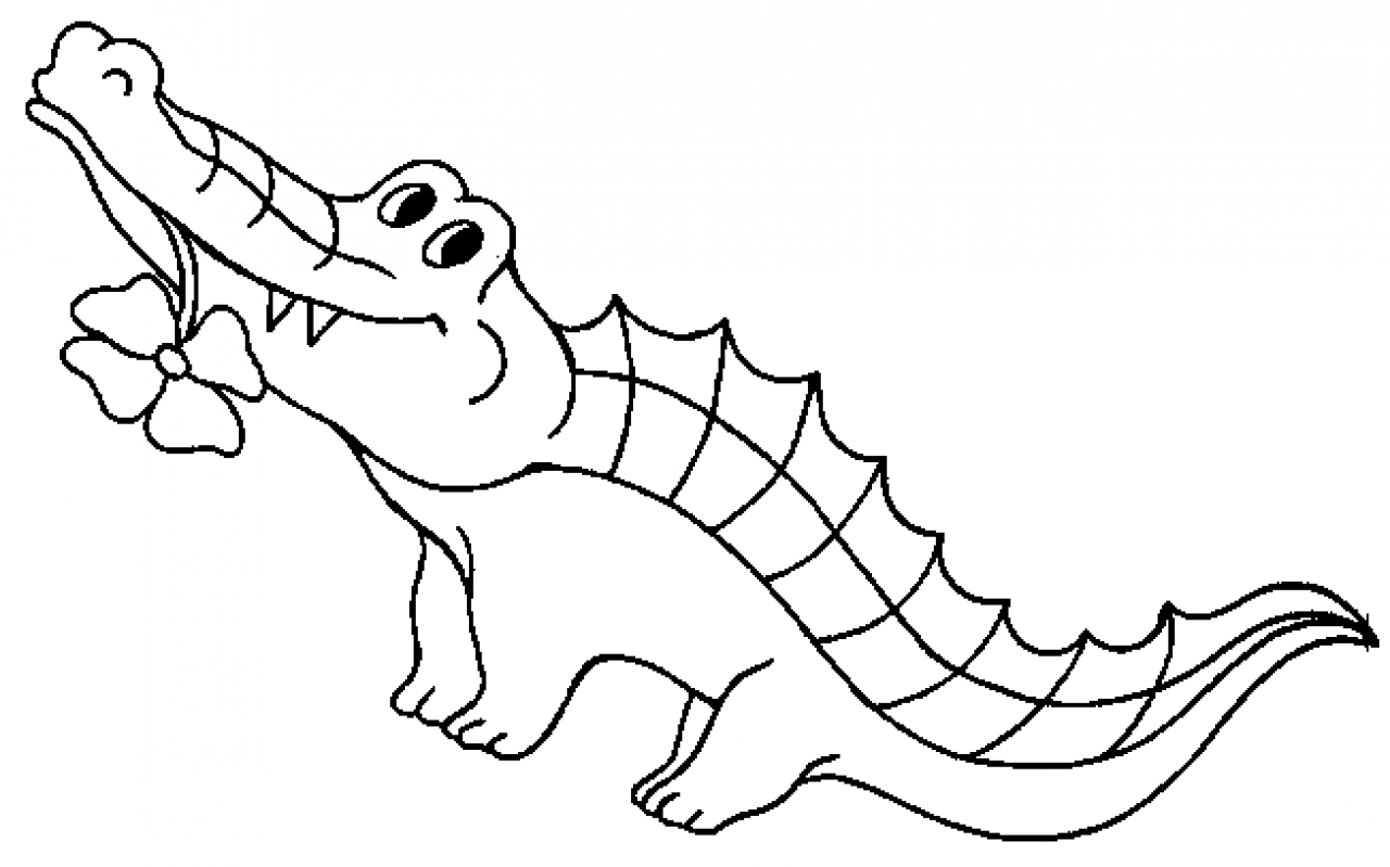 Dessin à colorier: Crocodile (Animaux) #4789 - Coloriages à Imprimer Gratuits