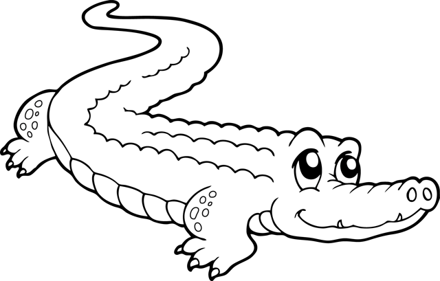 Dessin à colorier: Crocodile (Animaux) #4792 - Coloriages à Imprimer Gratuits
