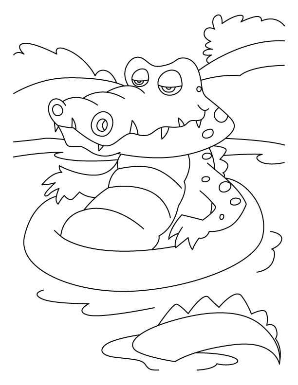 Dessin à colorier: Crocodile (Animaux) #4804 - Coloriages à Imprimer Gratuits