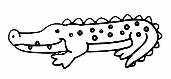 Dessin à colorier: Crocodile (Animaux) #4831 - Coloriages à Imprimer Gratuits