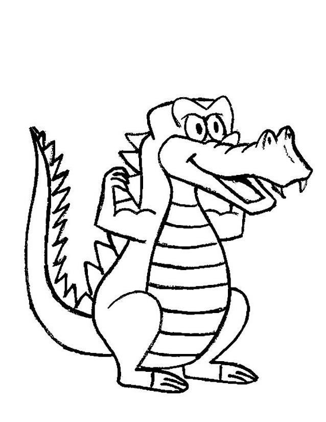 Dessin à colorier: Crocodile (Animaux) #4858 - Coloriages à Imprimer Gratuits