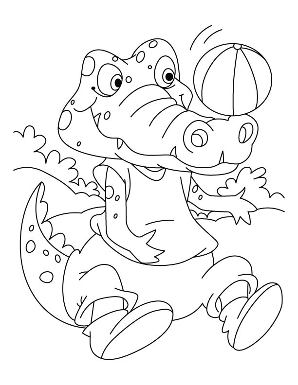 Dessin Crocodile #4862 (Animaux) à colorier – Coloriages à imprimer