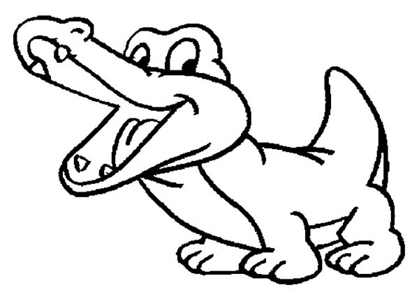 Dessin à colorier: Crocodile (Animaux) #4868 - Coloriages à Imprimer Gratuits