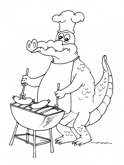 Dessin à colorier: Crocodile (Animaux) #4938 - Coloriages à Imprimer Gratuits