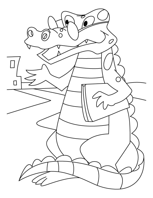 Dessin à colorier: Crocodile (Animaux) #4955 - Coloriages à Imprimer Gratuits