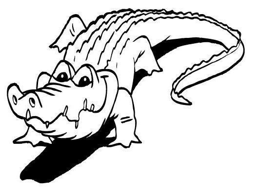 Dessin à colorier: Crocodile (Animaux) #4968 - Coloriages à Imprimer Gratuits