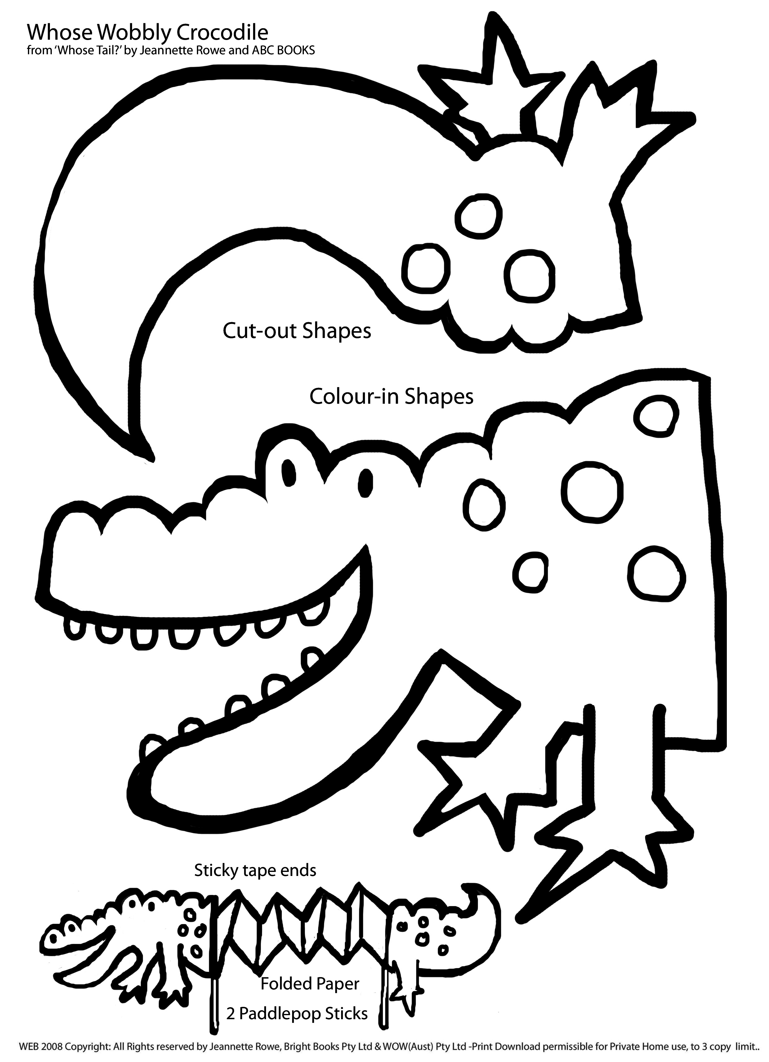 Dessin à colorier: Crocodile (Animaux) #4974 - Coloriages à Imprimer Gratuits