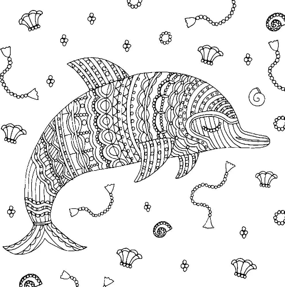 Coloriage gratuit Dauphin #217216 de la collection Animaux à imprimer