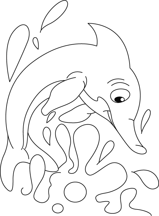 Dessin à colorier: Dauphin (Animaux) #5164 - Coloriages à Imprimer Gratuits