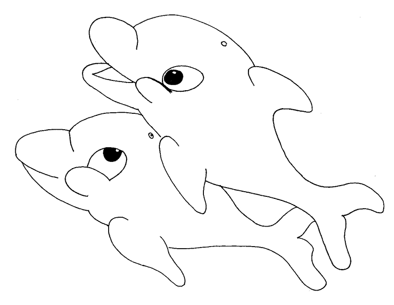 Dessin à colorier: Dauphin (Animaux) #5172 - Coloriages à Imprimer Gratuits