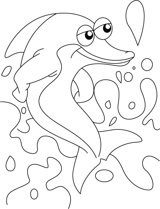 Dessin à colorier: Dauphin (Animaux) #5174 - Coloriages à Imprimer Gratuits