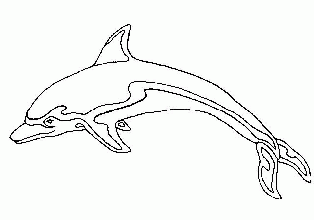 Dessin à colorier: Dauphin (Animaux) #5190 - Coloriages à Imprimer Gratuits