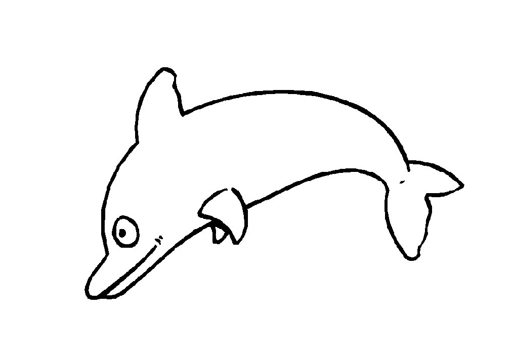 Dessin à colorier: Dauphin (Animaux) #5198 - Coloriages à Imprimer Gratuits