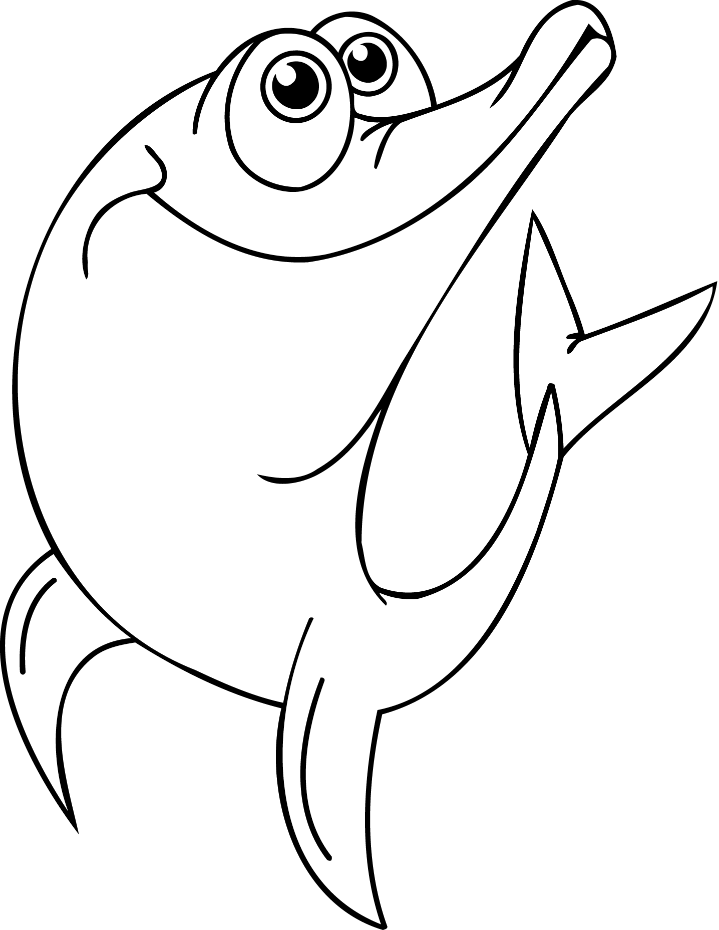 Dessin à colorier: Dauphin (Animaux) #5249 - Coloriages à Imprimer Gratuits